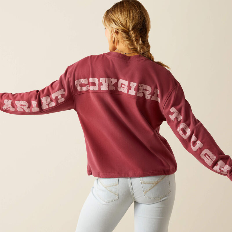 Cowgirl Tough Sweatshirt Dry Rose