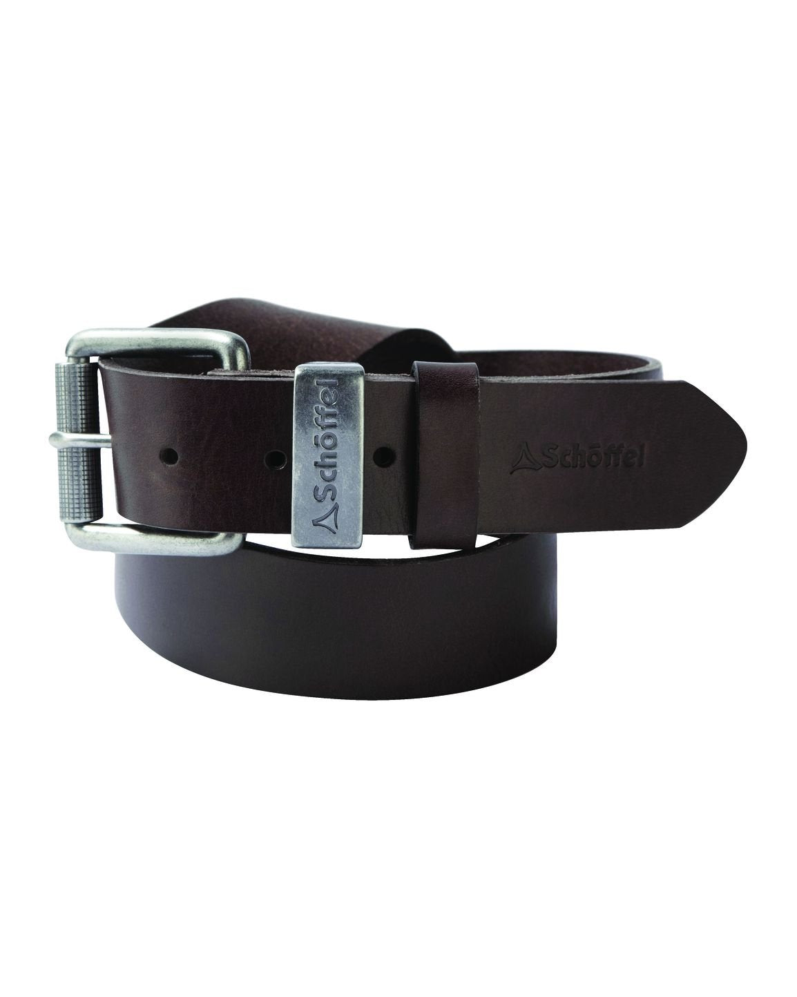 Leather belt dark brown