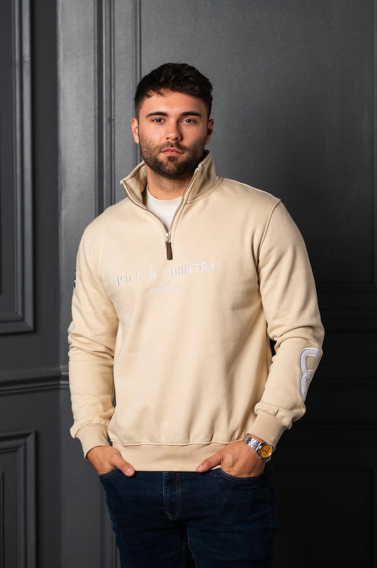 Tidal Quarter Zip Sand Stone