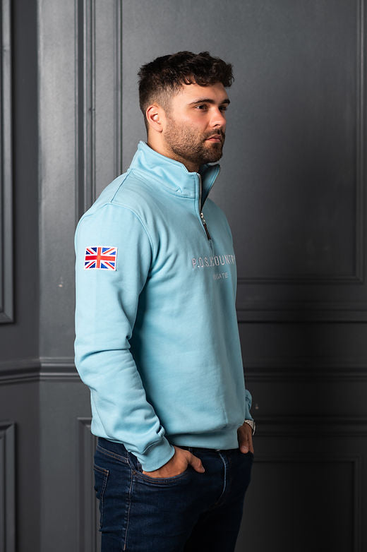 Tidal Quarter Zip Azure Sky