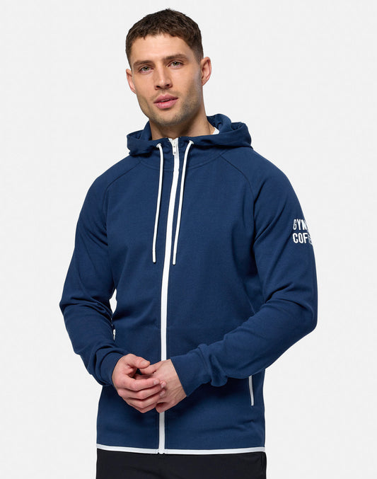 Chill Zip Hoodie Petrol Blue