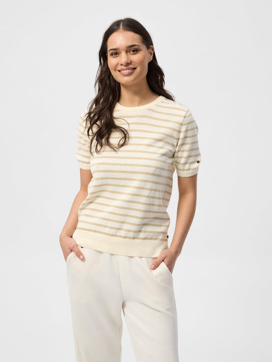 Aimee Knit Sand Stripe