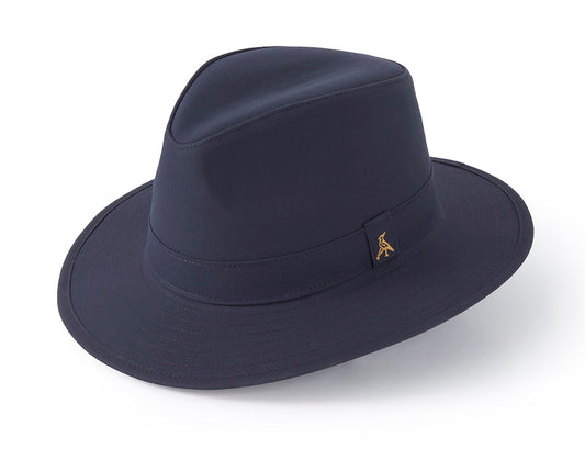 The Darsham Wax Fedora Navy