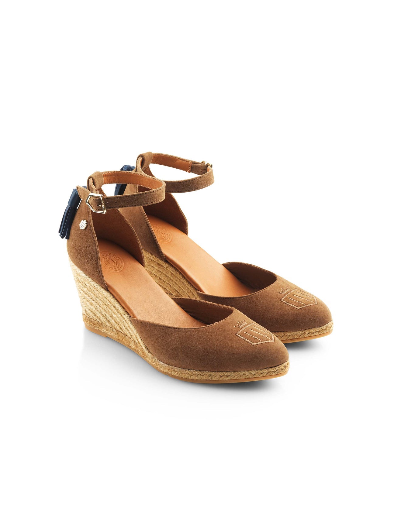 Monaco 
Women's Espadrille Wedge - Tan Suede