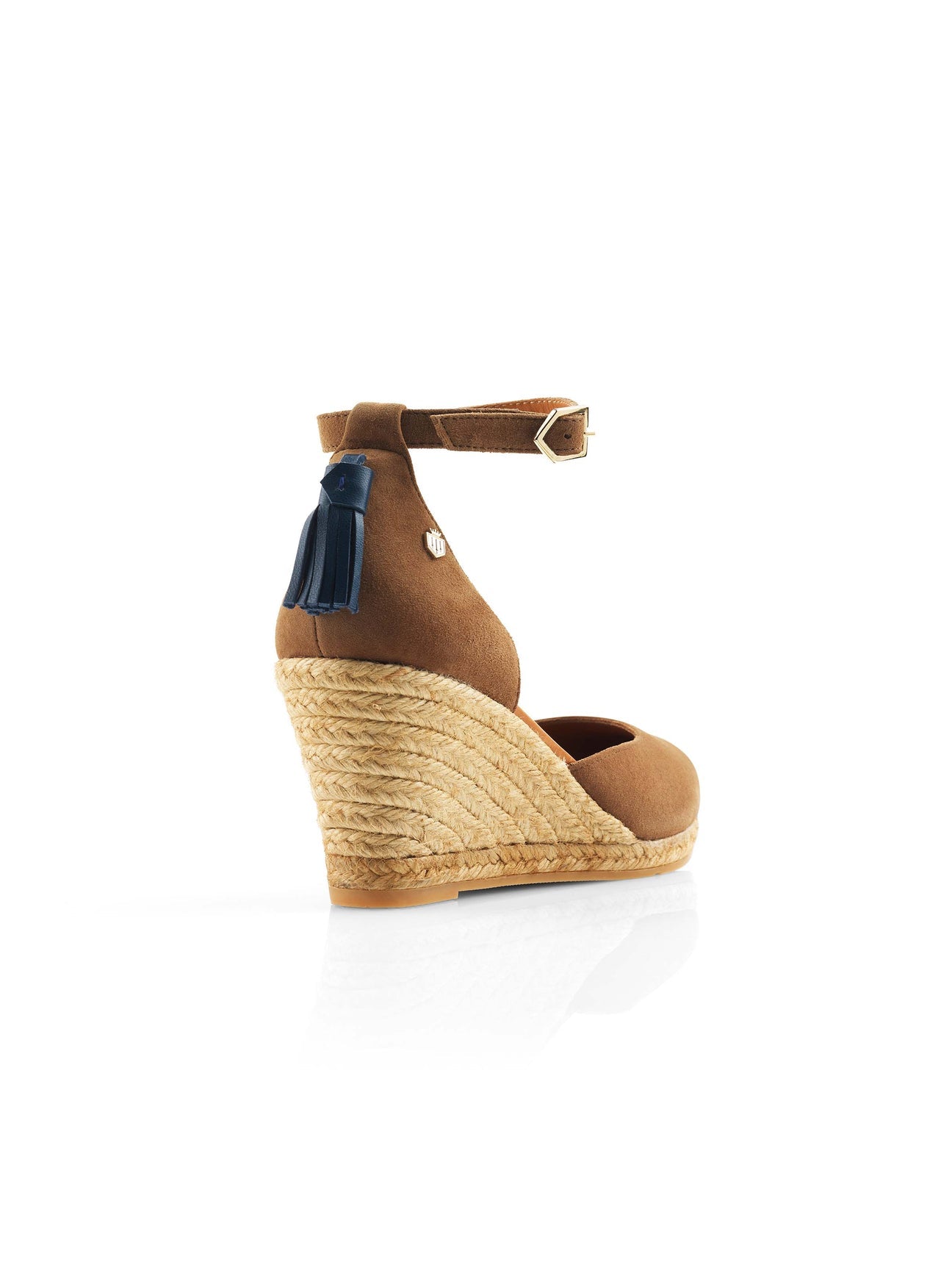 Monaco 
Women's Espadrille Wedge - Tan Suede