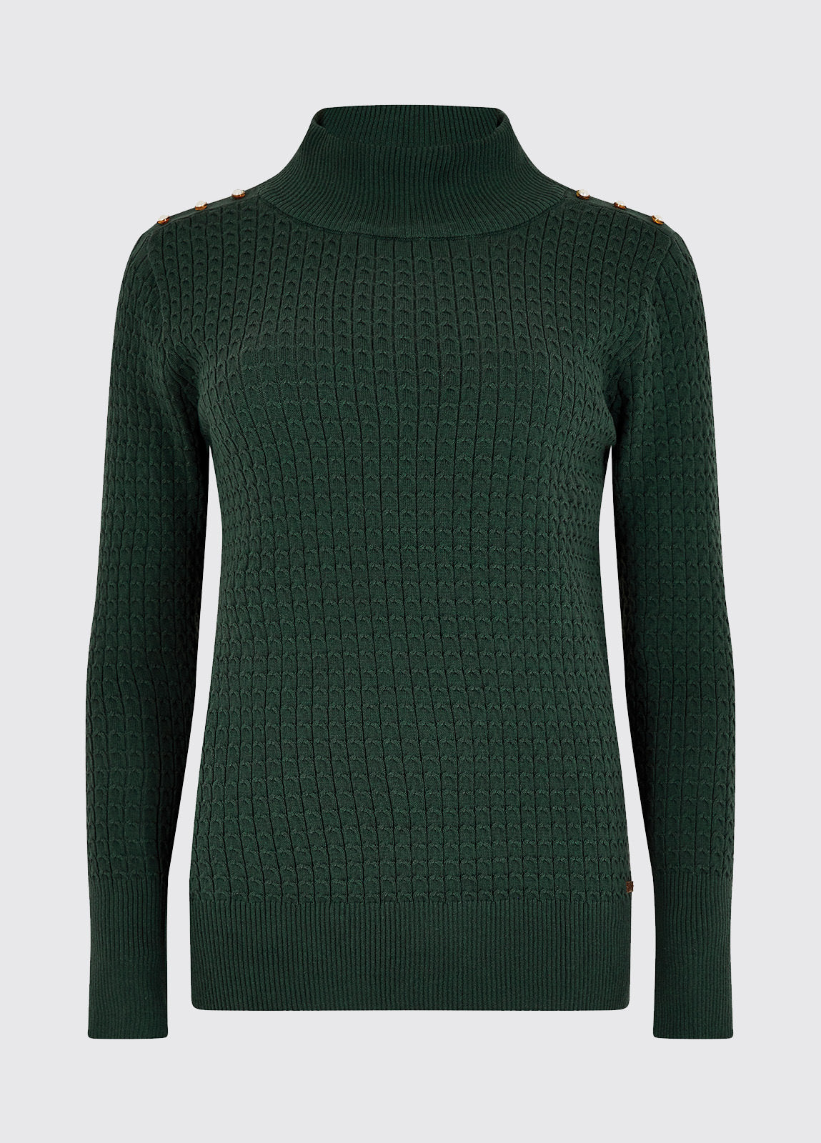 Monkstown Cable Stitch Sweater Verdigris