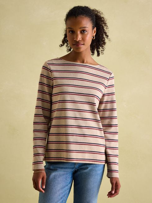 New Harbour
Oat Multi Boat Neck Breton Top