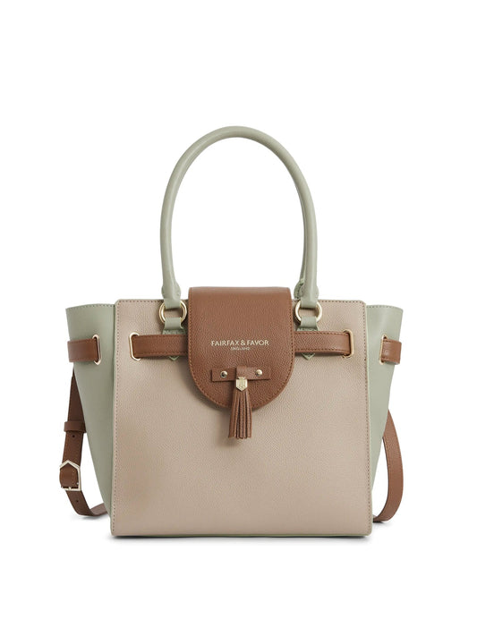 Windsor Mint, Stone & Tan Tote Bag