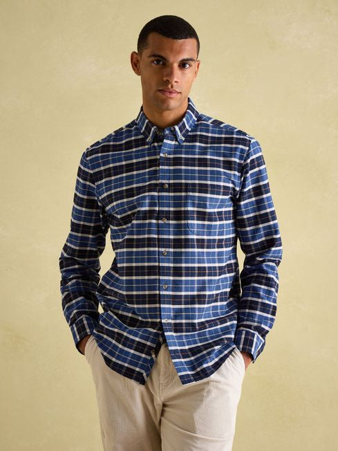 Welford
Navy Cotton Check Shirt