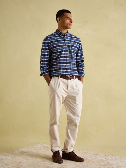 Welford
Navy Cotton Check Shirt