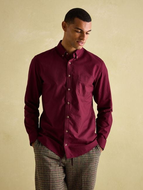 Oxford
Burgundy Red Long Sleeve Classic Fit Shirt