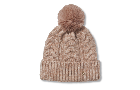 The Langham Pom Beanie - Walnut