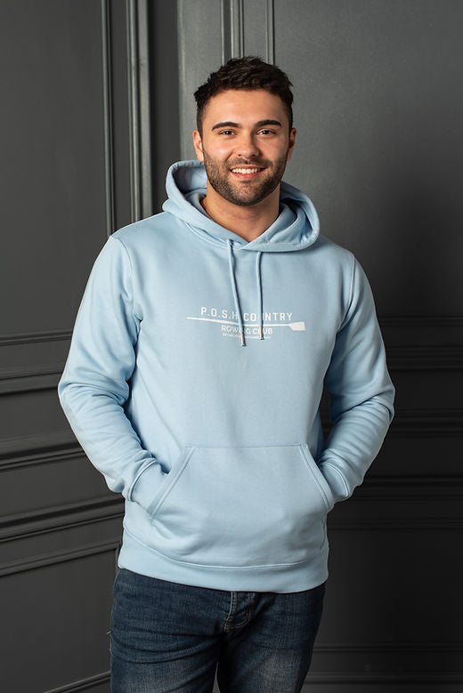 The Henley Hoodie Azur Sky