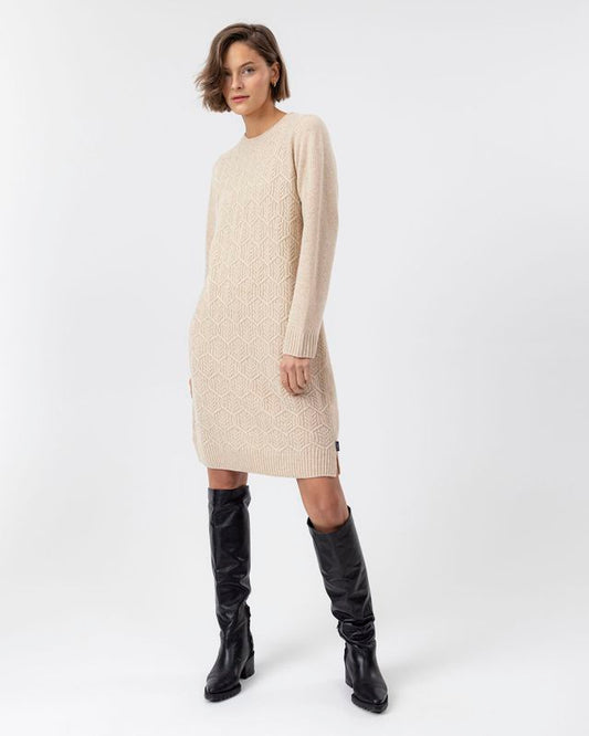 Antonia Dress
Knitted dress in wool Sand