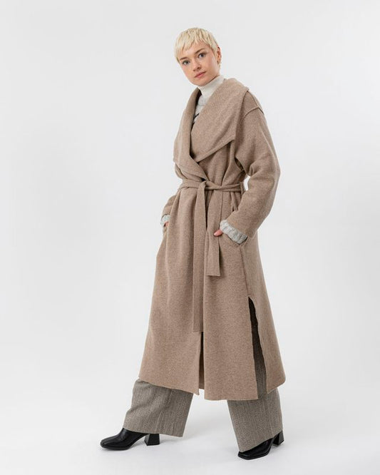 Astrid Wide Coat Khaki