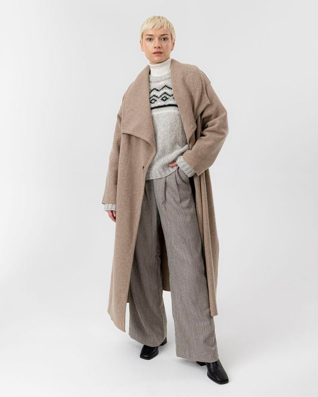 Astrid Wide Coat Khaki