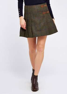 Blossom Tweed Skirt Hemlock