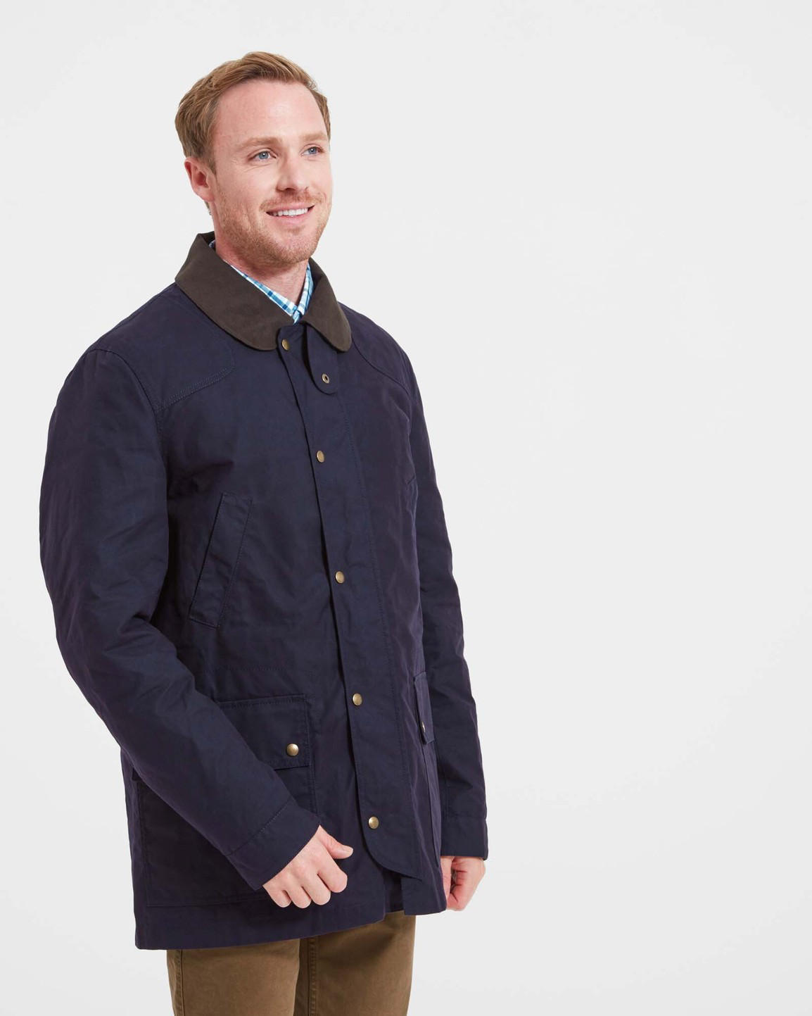 Preston Wax Jacket Navy