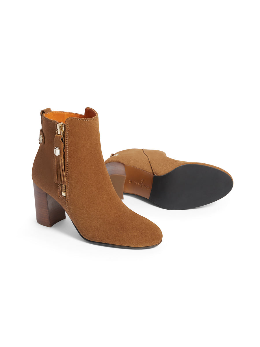 The Oakham Women's Ankle Boot - Tan Suede