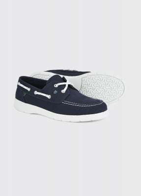 Biarritz Canvas Deck Shoe - Navy