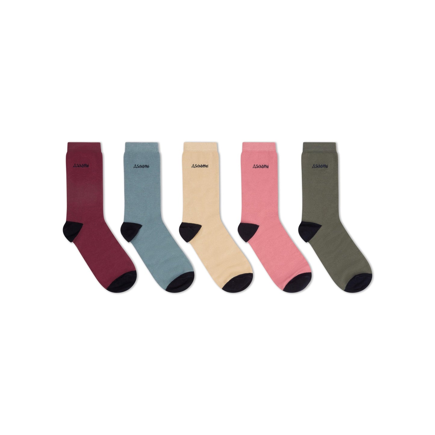 Bamboo Sock Logo Oat Mix (Box of 5)