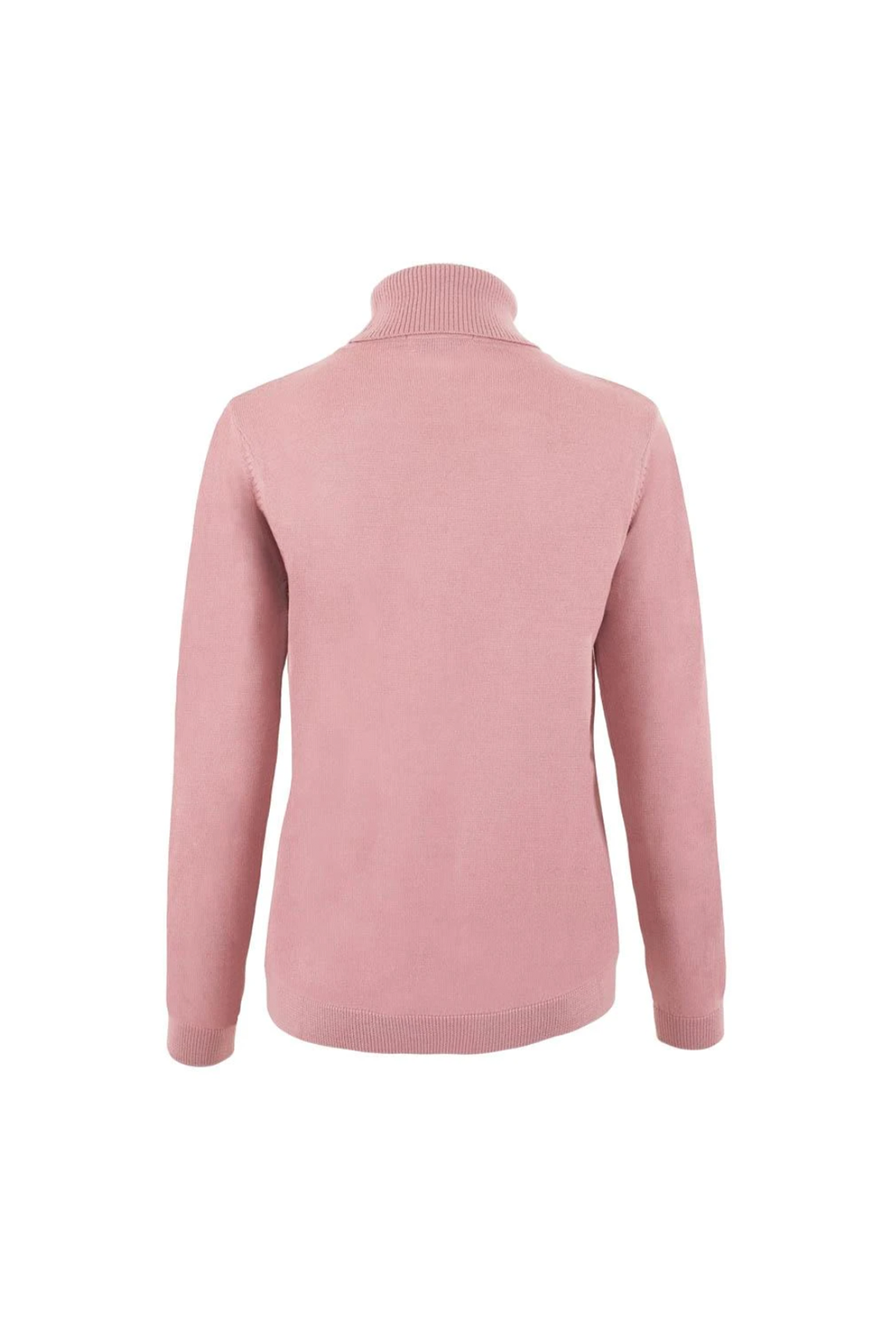 Merino Wool Roll Neck Jumper Dusky Pink