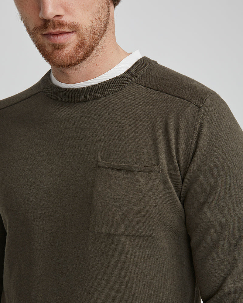 Tryggve Crew Jumper Dusty Olive