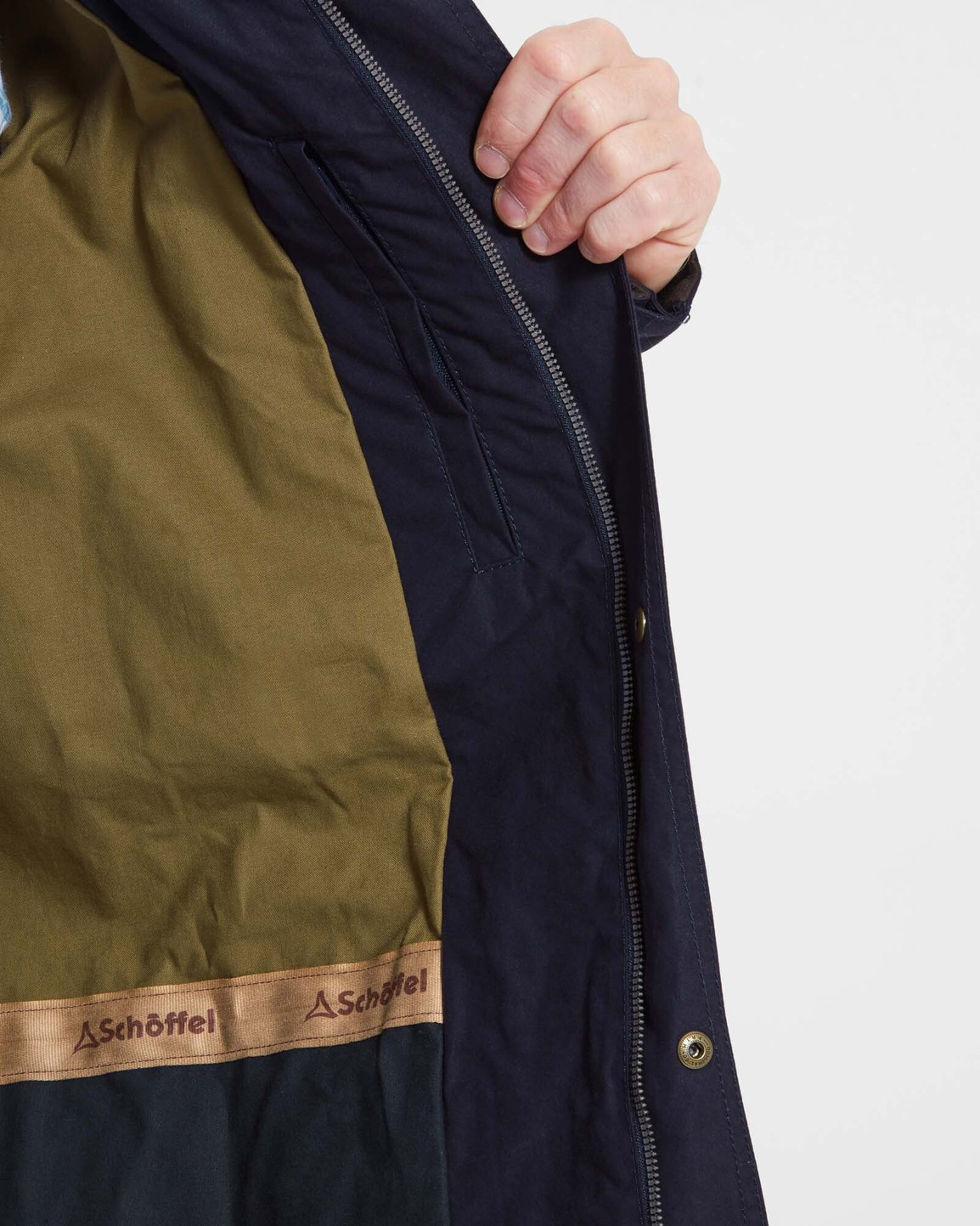 Preston Wax Jacket Navy