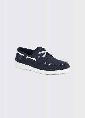 Biarritz Canvas Deck Shoe - Navy