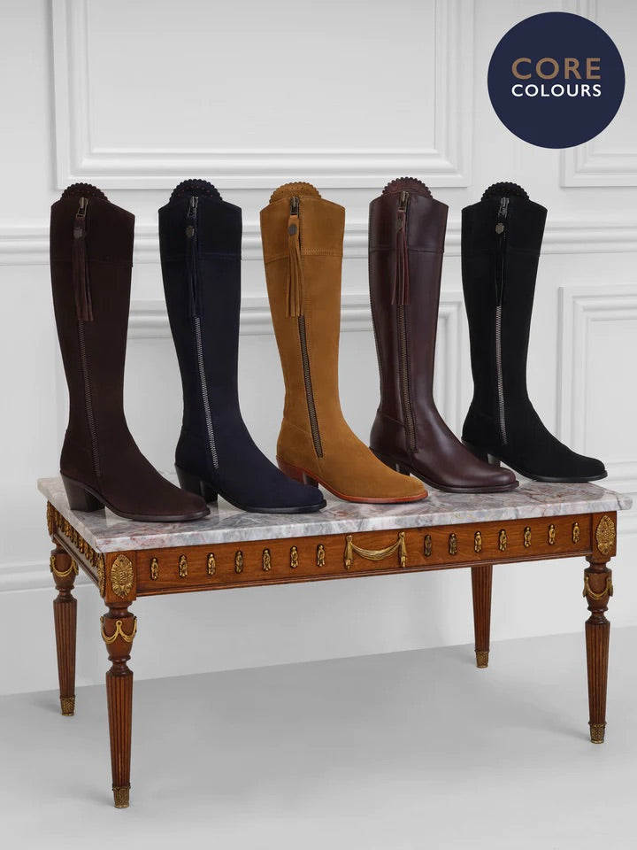 Navy blue hot sale calf boots