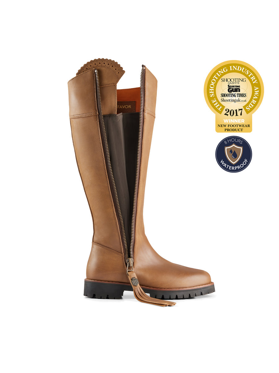 The Explorer Women's Waterproof Boot - Oak Leather, Narrow Calf